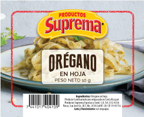 Oregano en hoja