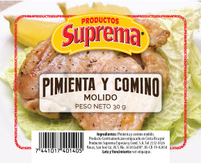 Pimienta y Comino molido