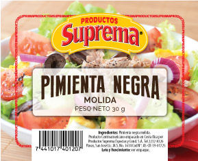Pimienta negra molida